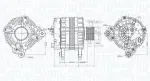MAGNETI MARELLI Generaator 14V 063736193010