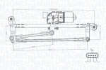 MAGNETI MARELLI Klaasipuhastussüsteem 12V 064351737010