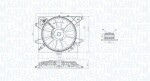 MAGNETI MARELLI Ventilaator, mootorijahutus 12V 156W 069422789010