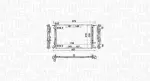 MAGNETI MARELLI Radiaator,  mootorijahutus 350213152100