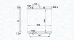 MAGNETI MARELLI Radiaator,  mootorijahutus 350213153700