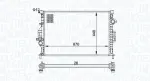 MAGNETI MARELLI Radiaator,  mootorijahutus 350213158700