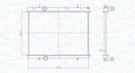 MAGNETI MARELLI Radiaator,  mootorijahutus 350213167800