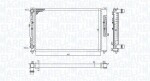 MAGNETI MARELLI Radiaator,  mootorijahutus 350213191700