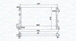MAGNETI MARELLI Radiaator,  mootorijahutus 350213195700