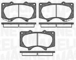 MAGNETI MARELLI Piduriklotsi komplekt,  ketaspidur 363916060409