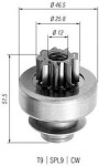 MAGNETI MARELLI Hammastrummel e. pendiks starteri vabajooksusidur 940113020240