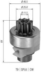 MAGNETI MARELLI Hammastrummel e. pendiks starteri vabajooksusidur 940113020247