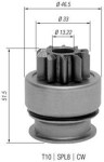 MAGNETI MARELLI Hammastrummel e. pendiks starteri vabajooksusidur 940113020348