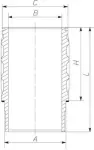 MAHLE Silindrihülss 061 WN 17 01
