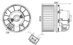 MAHLE Salongipuhur 180W 12V AB 245 000S