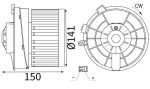 MAHLE Salongipuhur 240W 12V AB 481 000S