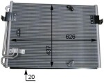 MAHLE Kondensaator,  kliimaseade BEHR AC 174 000S