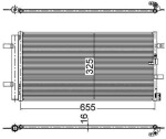 MAHLE Kondensaator,  kliimaseade BEHR AC 2 000S