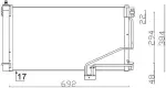 MAHLE Kondensaator,  kliimaseade BEHR AC 347 001S