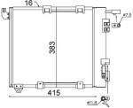 MAHLE Kondensaator,  kliimaseade BEHR AC 349 000S