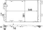 MAHLE Kondensaator,  kliimaseade BEHR AC 378 000S