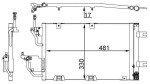 MAHLE Kondensaator,  kliimaseade BEHR AC 400 000S