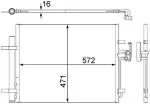 MAHLE Kondensaator,  kliimaseade BEHR AC 441 000S