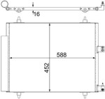 MAHLE Kondensaator,  kliimaseade BEHR AC 515 000S