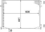 MAHLE Kondensaator,  kliimaseade BEHR AC 528 000S