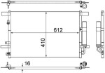 MAHLE Kondensaator,  kliimaseade BEHR AC 557 000S