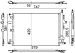 MAHLE Kondensaator,  kliimaseade BEHR AC 635 000S