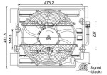 MAHLE Ventilaator,  kliimakondensaator BEHR 12V 330W ACF 24 000S