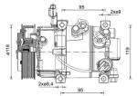 MAHLE Kompressor,  kliimaseade BEHR *** PREMIUM LINE *** 12V ACP 1463 000P