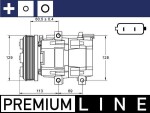 MAHLE Kompressor,  kliimaseade BEHR *** PREMIUM LINE *** 12V ACP 88 000P