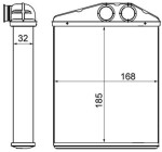 MAHLE Salongi radiaator / soojusvaheti BEHR AH 13 000S