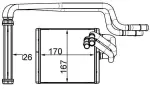 MAHLE Salongi radiaator / soojusvaheti BEHR AH 198 000S
