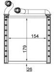 MAHLE Salongi radiaator / soojusvaheti BEHR AH 223 000S