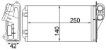 MAHLE Salongi radiaator / soojusvaheti BEHR AH 245 000S