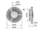 MAHLE  Sidur, radiaatoriventilaator BEHR CFC 52 000S