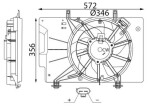 MAHLE Ventilaator,  mootorijahutus CFF 739 000S