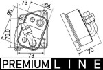 MAHLE Õliradiaator,  mootoriõli BEHR *** PREMIUM LINE *** CLC 107 000P