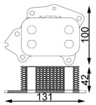 MAHLE Õliradiaator,  mootoriõli BEHR CLC 194 000S