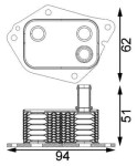 MAHLE Õliradiaator, mootoriõli BEHR CLC 199 000S