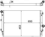MAHLE Radiaator,  mootorijahutus BEHR CR 1539 002S