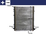 MAHLE Radiaator,  mootorijahutus BEHR CR 2033 000S