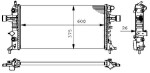 MAHLE Radiaator,  mootorijahutus BEHR CR 228 000S