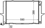 MAHLE Radiaator,  mootorijahutus BEHR CR 762 000S