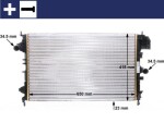 MAHLE Radiaator,  mootorijahutus BEHR CR 8 000S