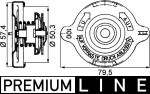 MAHLE Radiaatori kork BEHR *** PREMIUM LINE *** CRB 14 000P