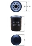 MAHLE  Hüdraulikafilter,automaatkäigukast HC 174