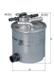 MAHLE Kütusefilter KL 404/16