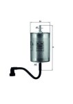 MAHLE Kütusefilter KL 80