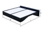 MAHLE  Filter,salongiõhk LA 461