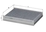 MAHLE Filter,  salongiõhk LAK 250